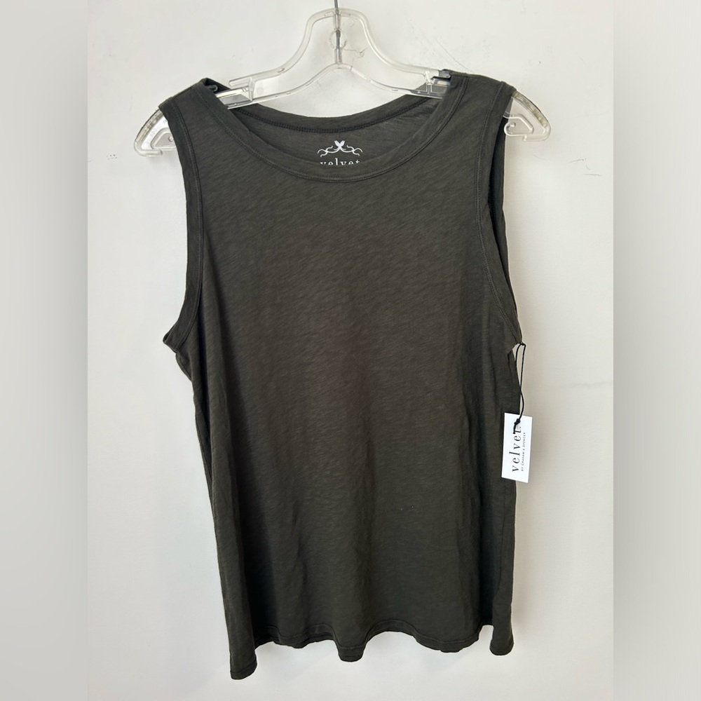 Velvet by Graham and Spencer Dark Grey Tank Top
